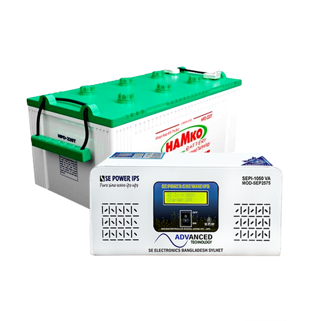1500va 24v Sinewave IPS + 2 Pieces 100Ah Battery