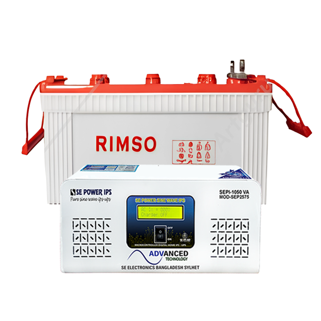 1050va 12v Sinewave IPS + 1 piece 165Ah Rimso Battery