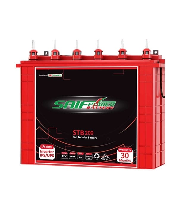 Copy of Saif Power STB-200 Tall Tubular 12V IPS Battery